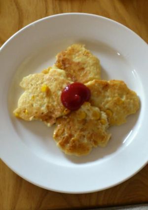コーンと豆腐のもちもち焼き-レシピのメイン写真