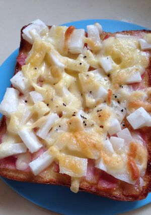 ベーコン餅チーズトースト-レシピのメイン写真