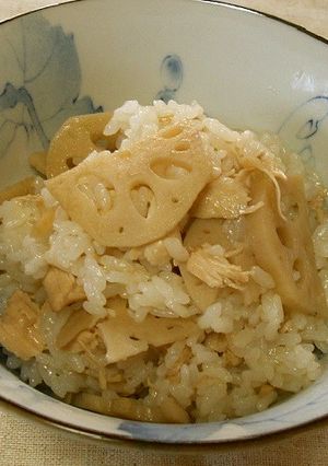 れんこんの混ぜご飯-レシピのメイン写真