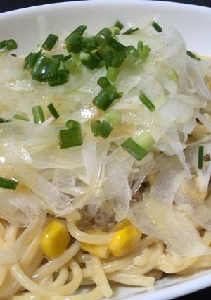 納豆とコーンのパスタ-レシピのメイン写真
