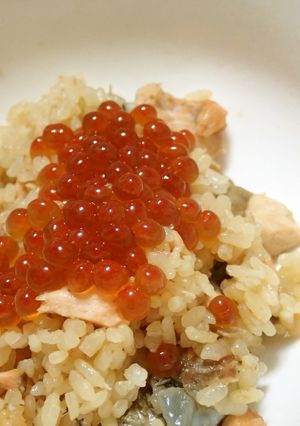 鮭の旨味がしっかり味わえる！はらこめし-レシピのメイン写真