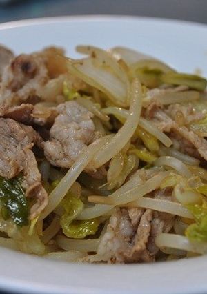 豚肉と白菜の漬物の炒めもの-レシピのメイン写真