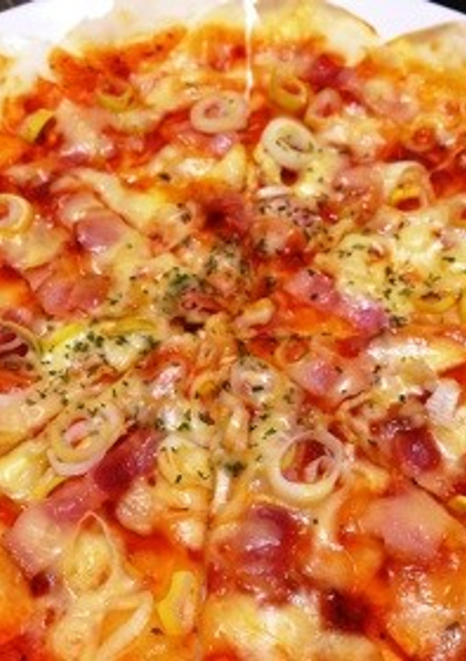 ちょー簡単☆餃子の皮ピザ‼-レシピのメイン写真