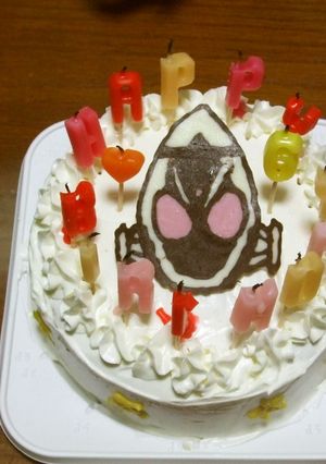 仮面ライダーフォーゼケーキ-レシピのメイン写真