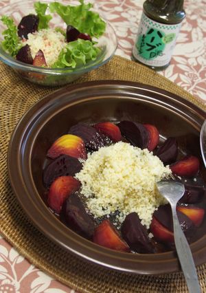 ビーツのタジン蒸し・クスクス添え-レシピのメイン写真