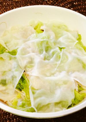 ヘルシー♬豚と白菜と餃子皮の重ね蒸し-レシピのメイン写真