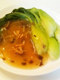 ふかひれスープの素で簡単あんかけ青梗菜♪-レシピのメイン写真