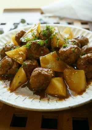 m肉団子と大根のウスター煮-レシピのメイン写真