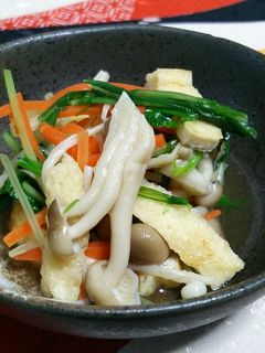 水菜と茸の煮浸し-レシピのメイン写真