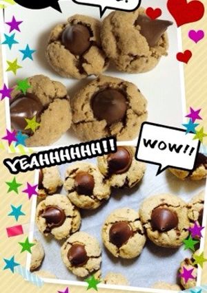 可愛い☆簡単ピーナッツチョコクッキー-レシピのメイン写真