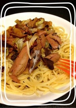 カツオ生節スパゲティ-レシピのメイン写真