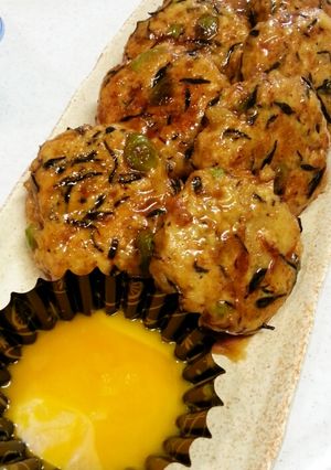 冷蔵庫整理に♪彩りつくね-レシピのメイン写真