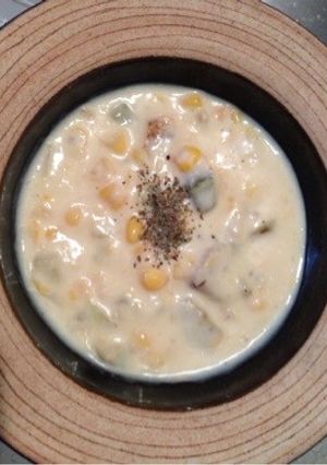 茄子とコーンのポタージュ-レシピのメイン写真