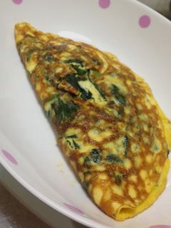 ほうれん草チーズオムレツ-レシピのメイン写真