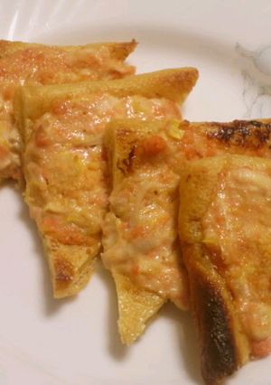 油揚げの鮭フレークマヨ焼き-レシピのメイン写真