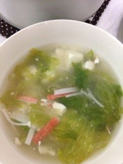 豆腐とレタスのとろみスープ-レシピのメイン写真