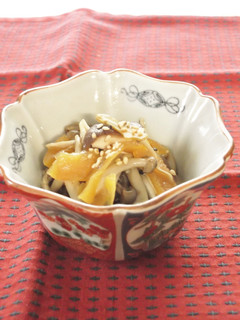 レンジで!きのこの福神漬け和え-レシピのメイン写真
