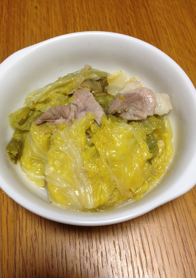 水を使わずうま味濃厚‼白菜と豚肉の重ね煮-レシピのメイン写真