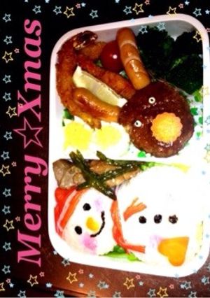 ⛄️クリスマスキャラ弁⛄️-レシピのメイン写真