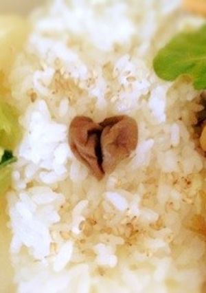 お弁当に♡ハートの梅干し-レシピのメイン写真