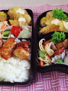 鶏もも肉の蜂蜜照り焼きのっけ弁当-レシピのメイン写真