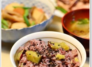 黒米とさつま芋の炊き込みごはん-レシピのメイン写真