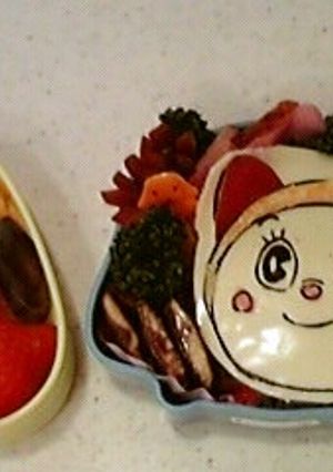 ドラミちゃん♪♪のキャラ弁o(^▽^)o-レシピのメイン写真