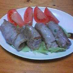 รูปของ 豚肉でチーズなど巻きまきっ♪