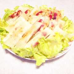 รูปของ ささみと梅の焼き春巻き♡
