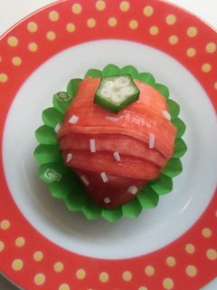 キャラ弁✿いちごおにぎり-レシピのメイン写真