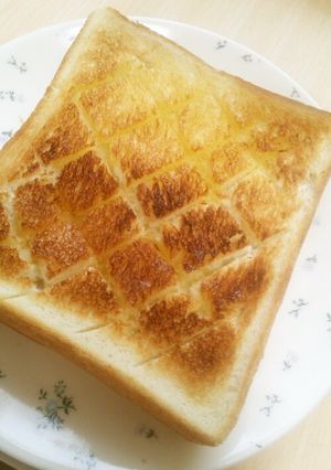厚切りパンで！喫茶店のトースト☆-レシピのメイン写真