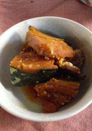 かぼちゃと豚肉の甘辛煮☆活力鍋-レシピのメイン写真