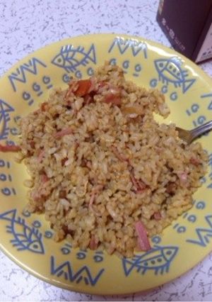 簡単☆残ったカレーでチャーハン！-レシピのメイン写真