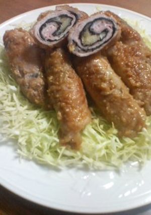 お弁当にもOK☆豚肉ののりチーズロール-レシピのメイン写真