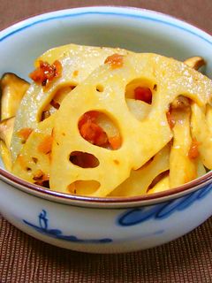 ご飯2杯いけます!レンコンの梅炒め-レシピのメイン写真