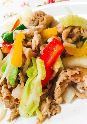 焼肉のたれ〈塩だれ〉で色どり野菜炒め-レシピのメイン写真