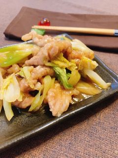 とろ~り白菜と豚コマのオイスター炒め煮-レシピのメイン写真