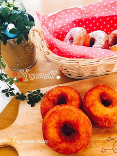 ホットケーキミックスで簡単ドーナツ-レシピのメイン写真