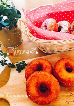 ホットケーキミックスで簡単ドーナツ-レシピのメイン写真