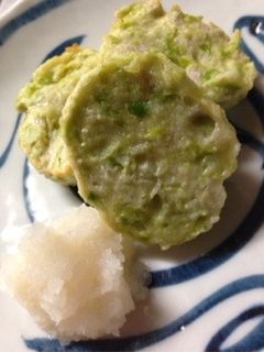 枝豆衣のレンコン天ぷら☆-レシピのメイン写真