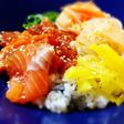 お刺身■韓国風の海鮮漬け丼■リメイク