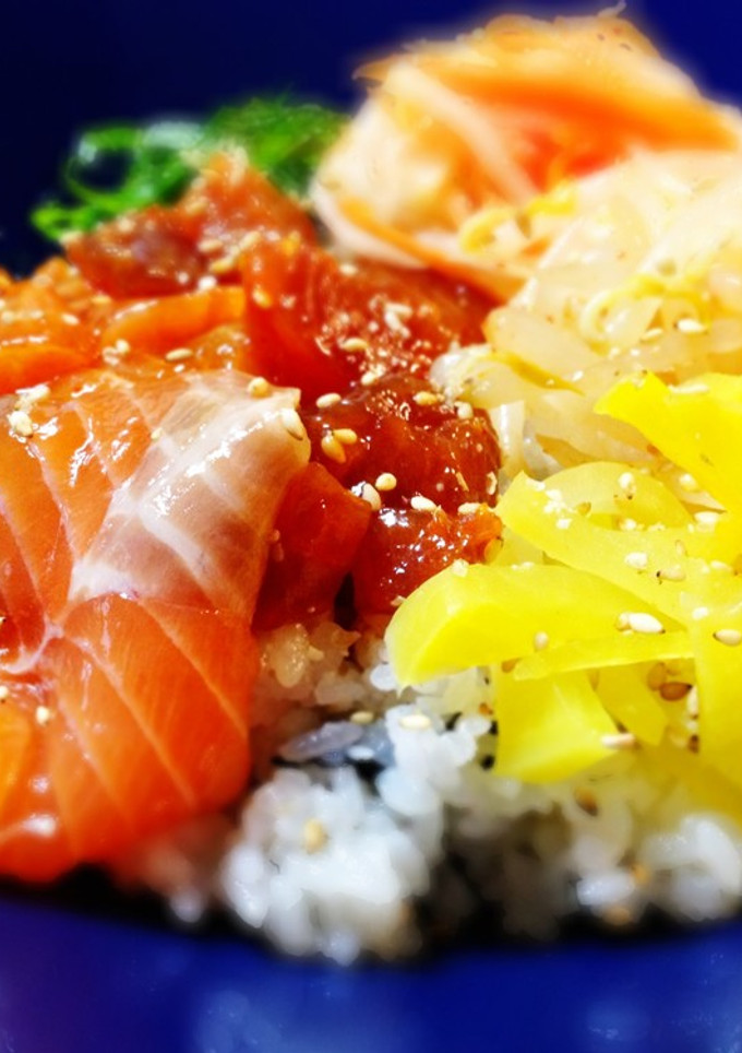 お刺身■韓国風の海鮮漬け丼■リメイク-レシピのメイン写真