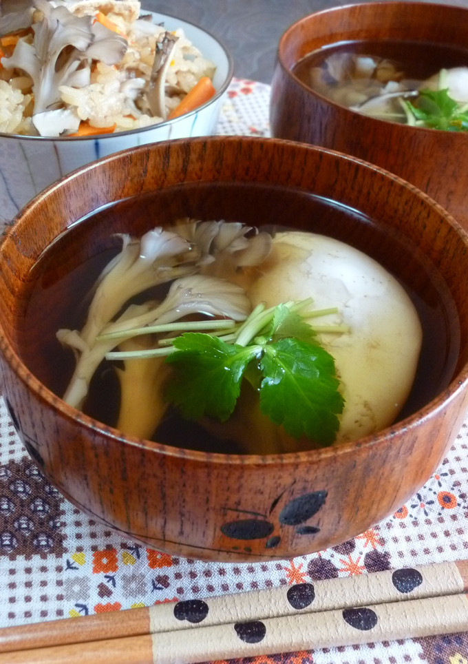 ◆舞茸と落とし卵のお吸い物◆おもてなし-レシピのメイン写真
