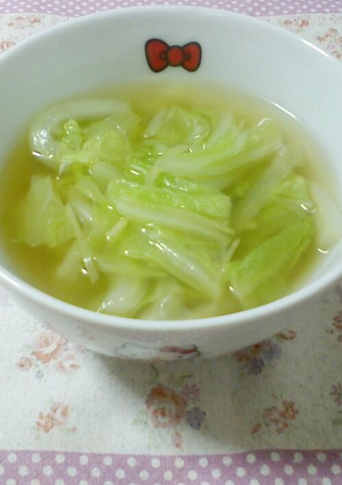 白菜と生姜のスープ-レシピのメイン写真
