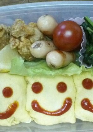 お弁当にこにこオムライス＊-レシピのメイン写真