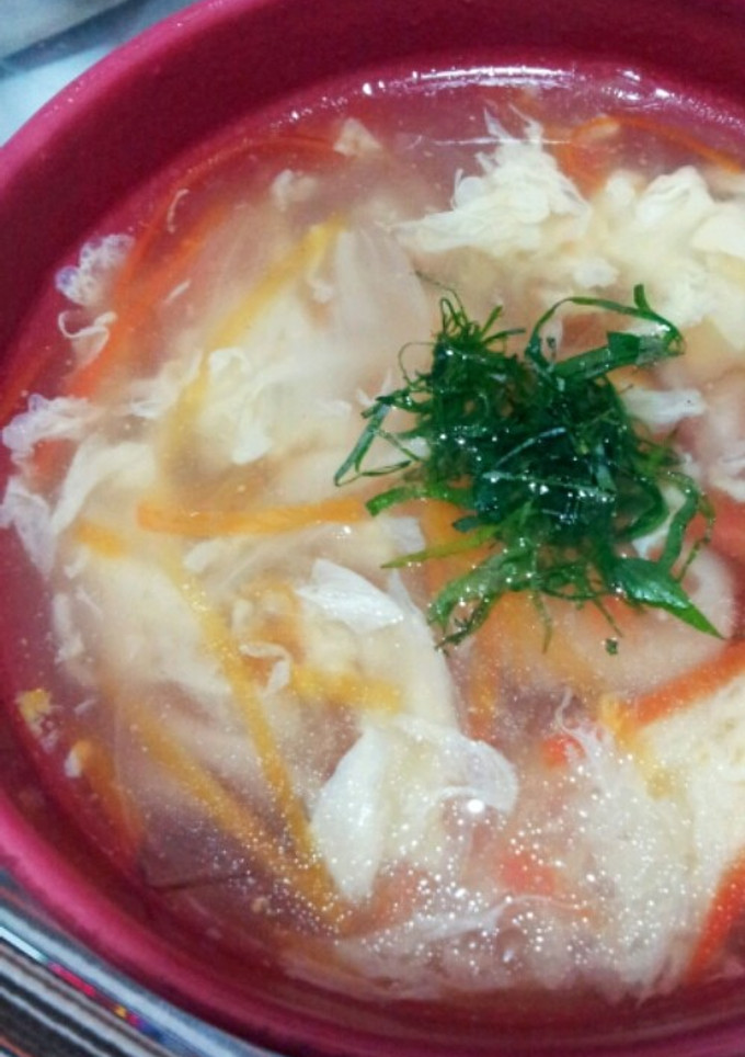定番野菜で作る卵の中華スープ-レシピのメイン写真