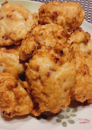 フライドオニオンの豆腐と鶏胸ナゲット-レシピのメイン写真