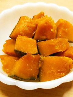 レンジdeしっかりカボチャ煮-レシピのメイン写真