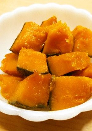レンジdeしっかりカボチャ煮-レシピのメイン写真