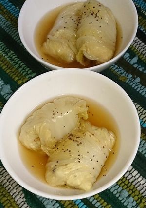 ヘルシー♪和風白菜ロール-レシピのメイン写真